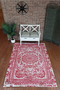 Full view of the rug laid out showing design details. Full view of the rug laid out showing design details.