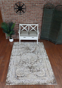 Full view of the rug laid out showing design details. Full view of the rug laid out showing design details.