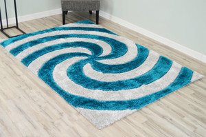 Full view of the rug laid out showing detail.