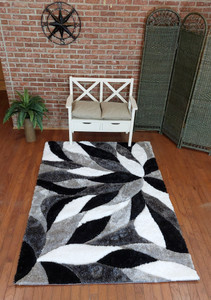 Full view of the rug laid out showing design details. Full view of the rug laid out showing design details.
