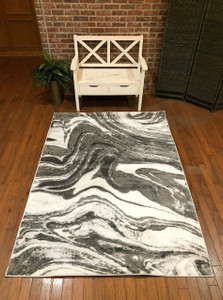 Full view of the rug laid out showing design details. Full view of the rug laid out showing design details.