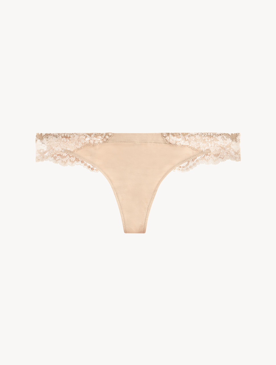 Nude cotton thong - La Perla - Global