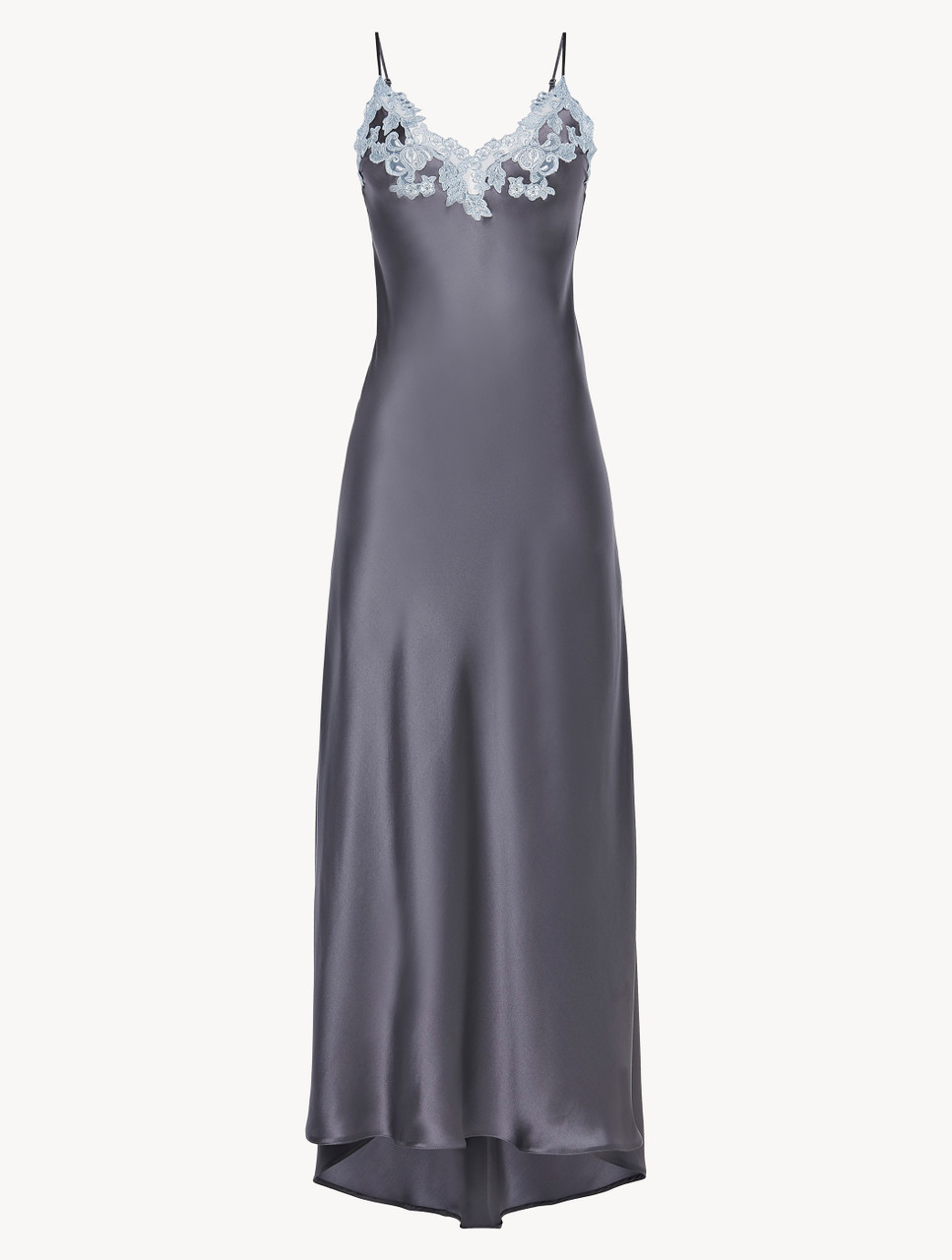 Long silk nightgown clearance