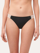 Complimentary - Lace thong in black and off-white (As part of gift set)_1