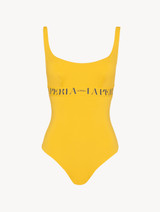 Swimsuit in yellow with logo_0