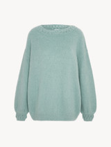 Alpaca blend Sweater in Almond Green_0