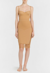 Beige Padded Underwired Dress_1