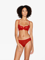 Red lace balconette bra_1