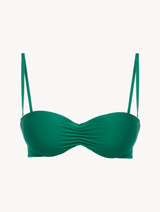 Bandeau Bikini Top in green_0