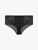 Black lace high-waisted brief_0