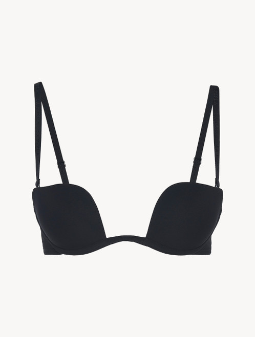 Underwired push-up multiway bra in black_4