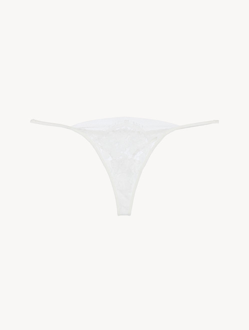 Thong in off-white Leavers lace_8