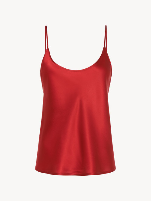 Silk camisole in garnet_8