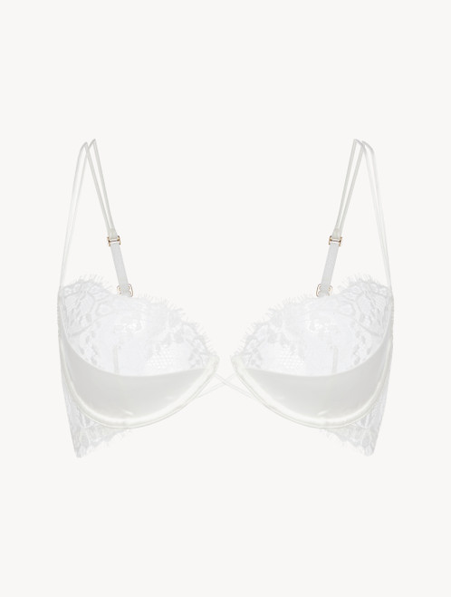 Off-white underwired balconette bra with Leavers lace trim_2