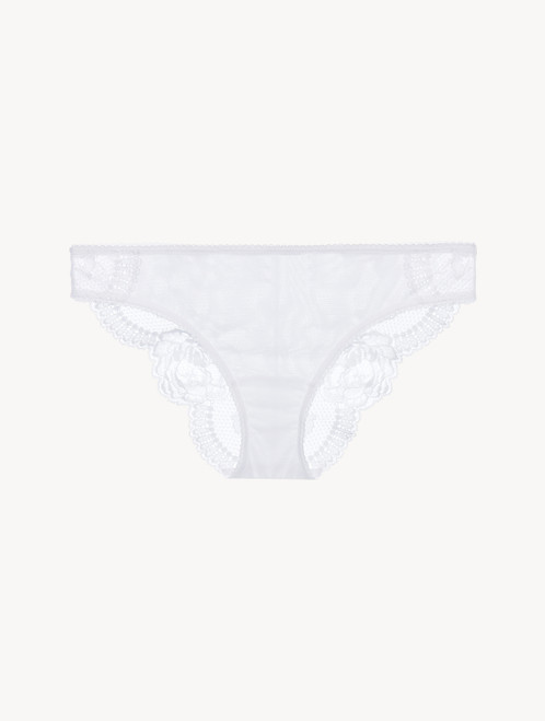 White stretch Leavers lace and tulle medium briefs_2