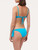 Balconette Bikini Top in turquoise with logo_2