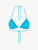 Triangle bikini top in turquoise with logo_0