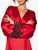 Red silk short robe with frastaglio_4