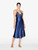 Blue silk satin short nightgown with frastaglio_1