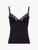 Cashmere Blend Ribbed Camisole in Onyx with Frastaglio_0