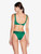 Bikini Brief in green with pleat detailing_2