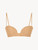 Amaretto-coloured underwired padded bandeau U-bra_0