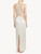 Off-white silk halterneck nightdress with Leavers lace trim