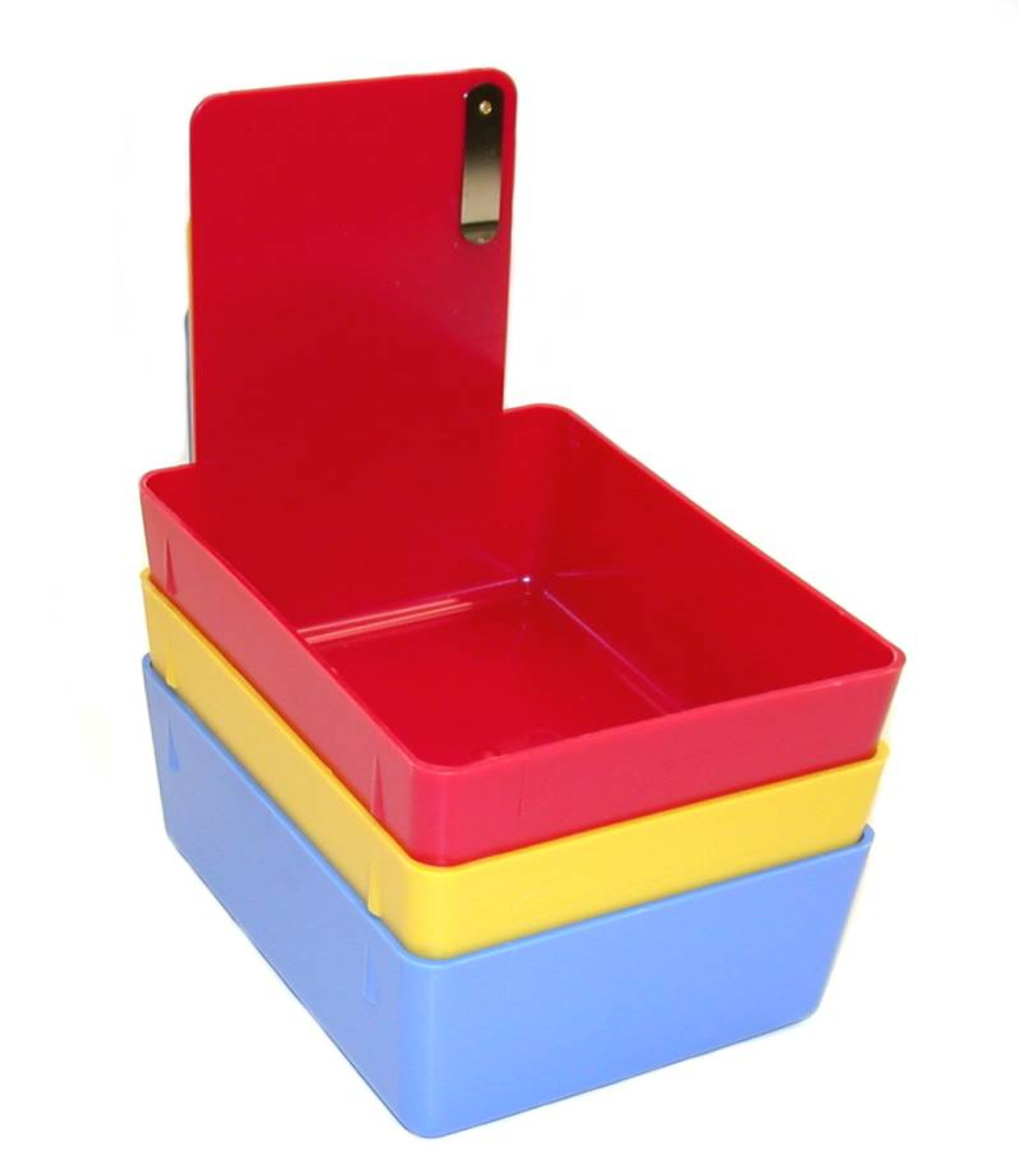 Plastic Model Bins, Red (12 pack)