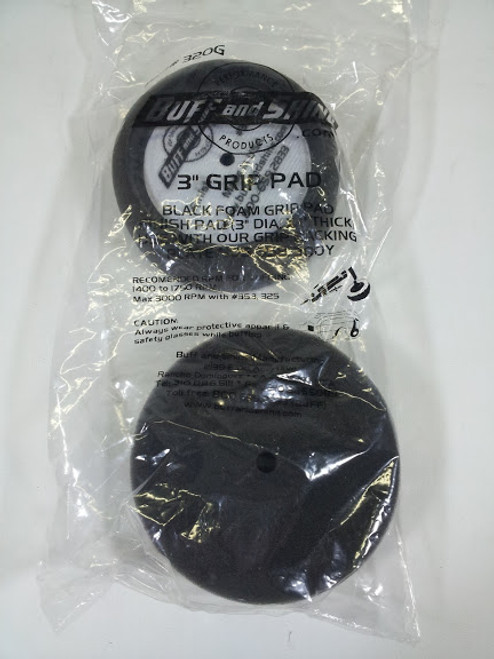 Buff and Shine 320G 3 Inch Mini Finishing Pad, 2 pack