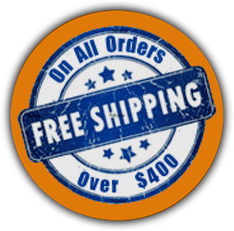 Free Shipping on all ordres over $400