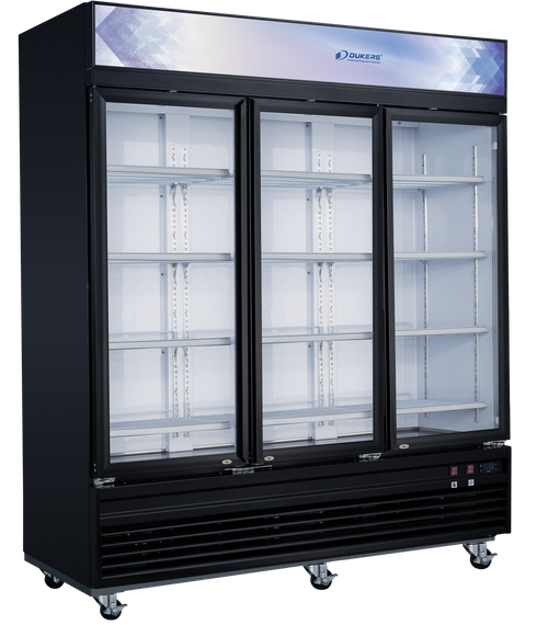 Dukers DSM-69F 3 Door Glass Merchandiser Freezer