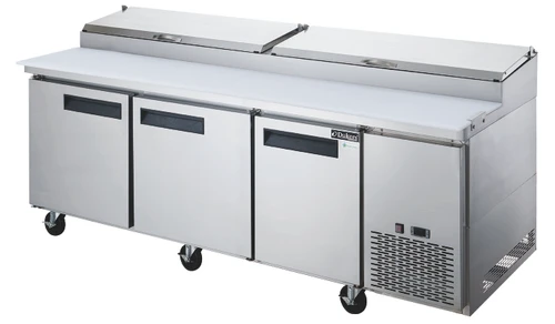 Dukers DPP90-12-S3 Pizza Prep Table Refrigerator