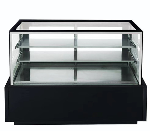 Dukers DDM72R 72 inch refrigerated display case with straight glass