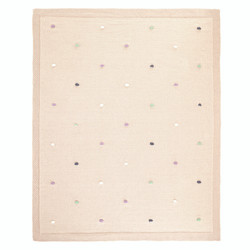 Knit Pom Pom Blanket