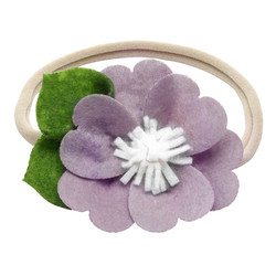 Felt Headband - Purple Floral
