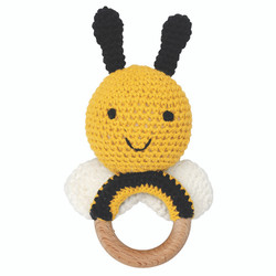 Knit Rattle - Bee