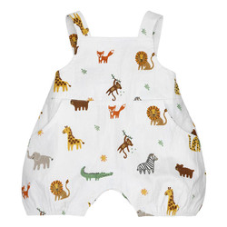 Bubble Overall Romper - Safari
