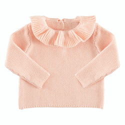 Pink Ruffle Sweater