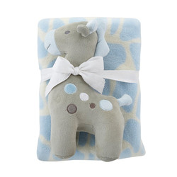 Blanket Toy Set - Blue Giraffe