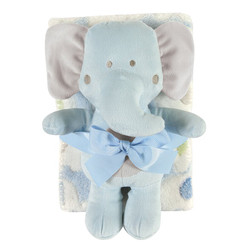 Blanket Toy Set - Blue Elephant