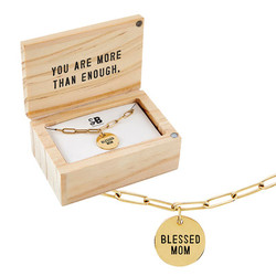 Link Necklace Jewelry - Blessed Mom