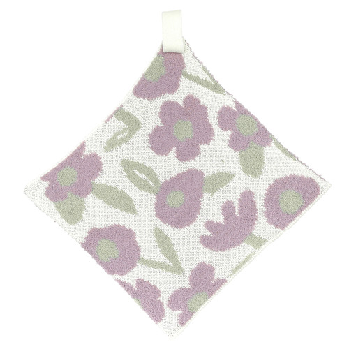 Plush Pacifier Blankie - Purple Floral