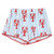 Bamboo Short Sleeve Top + Square Short with Whip Stitch - Blue Stripe + Lobsters - Adult Size