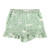 Two-Piece Short Sleeve + Shorts Ruffle Set - Green Safari + Dots