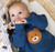 Silicone Teether - Bear + Blue Beads