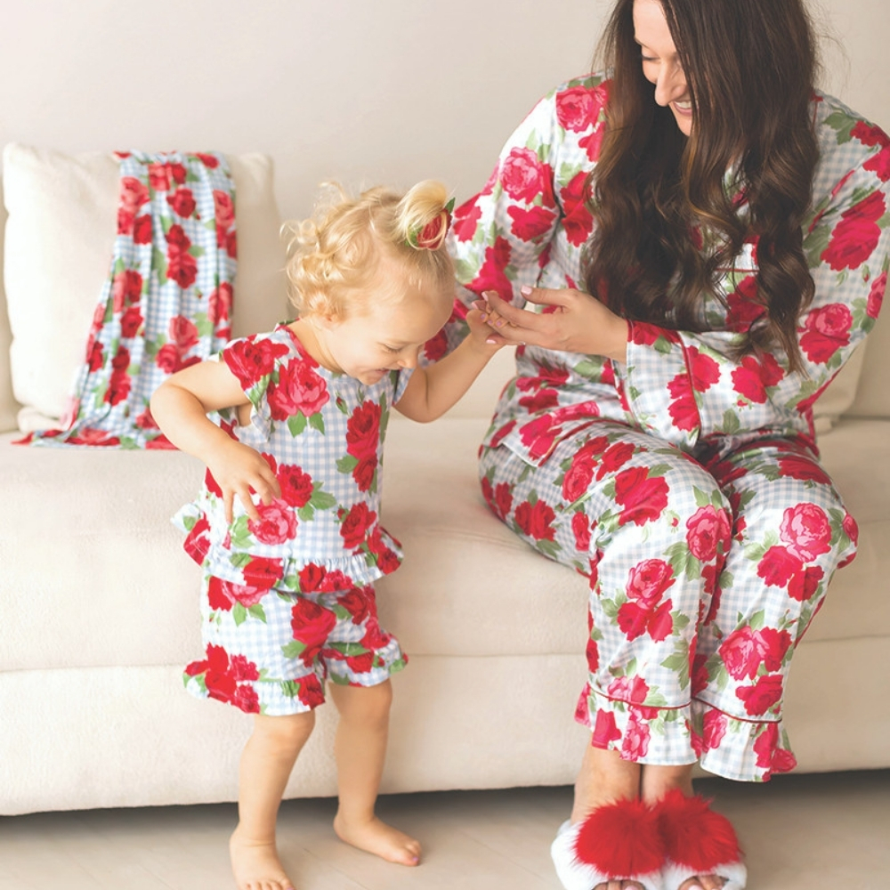 SHOP BLUE GINGHAM BABY + MOMMY COLLECTION