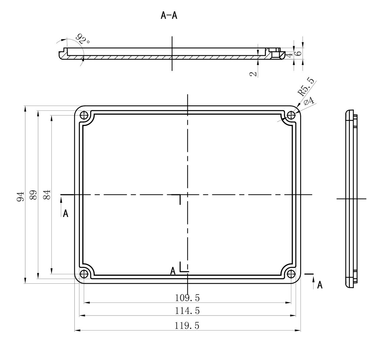 1590BB2 Enclosure Project Box | Hammond Replacement