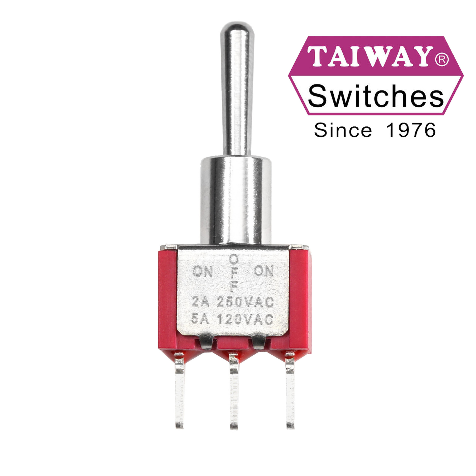 Taiway toggle switch 100-SP3-T200B1M2QE | SPDT On-Off-On