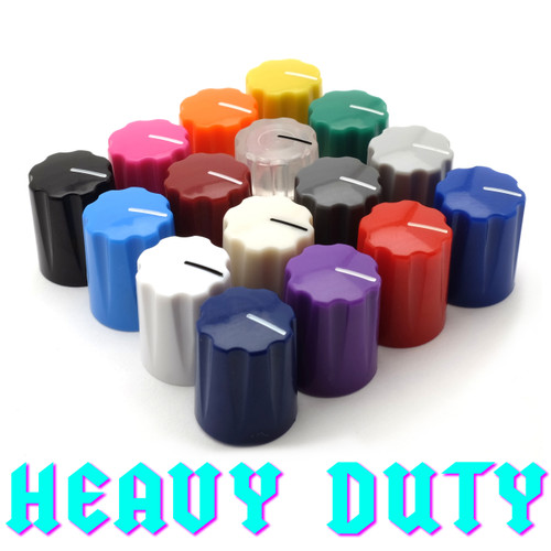 Davies 1900 Clone Knobs - Heavy Duty with brass cup insert - all colors