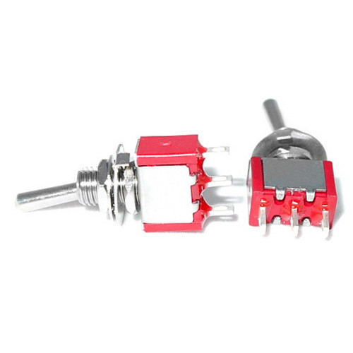 SPDT On On Switch - Solder Lug - Long Shaft